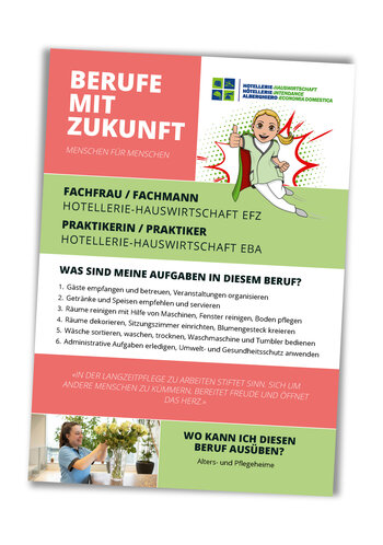 Flyer Hotellerie-Hauswirtschaft 